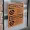 Signmission Chock Wheels Of Truck Or Trailer Bilingual OSHA Warning Sign, Vinyl Decal, 10in W x 14in L, 2PK OS-2PACK-WS-D-1014-L-12522 - alternate 2